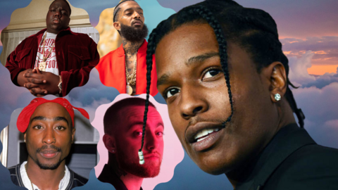 Asap Rocky homenajea a todos los raperos fallecidos