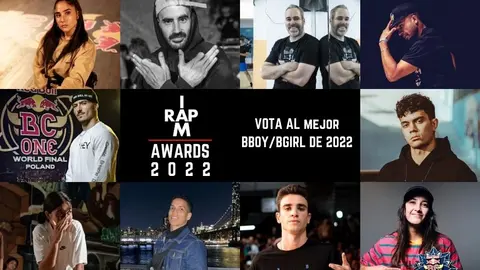 Nominados mejor bboy/bgirl I AM RAP AWARDS 2022