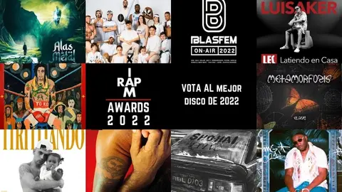 IAMRAP AWARDS 2022 nominados a mejor disco