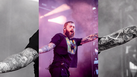 Post Malone en una captura del concierto
