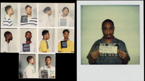 Fotos policiales de miembros de Wu tang-Clan y Tupac