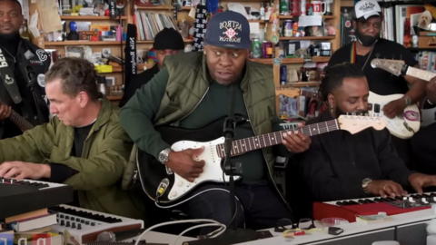 Scarface durante la actuaci&oacute;n en Tiny Desk