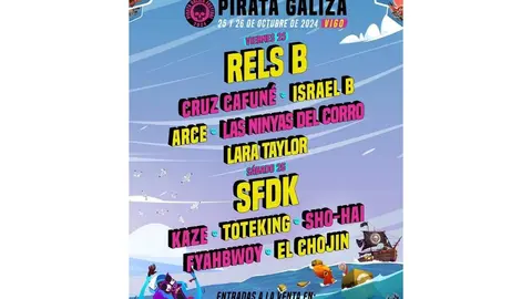 Artistas que actuar&aacute;n el Pirata Galiza el 25 y 26 de octubre en Vigo