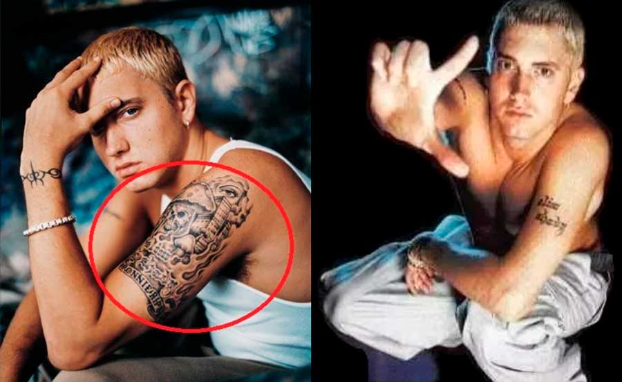 Tatuaje Ronnie RIP - Brazo izquierdo de Eminem