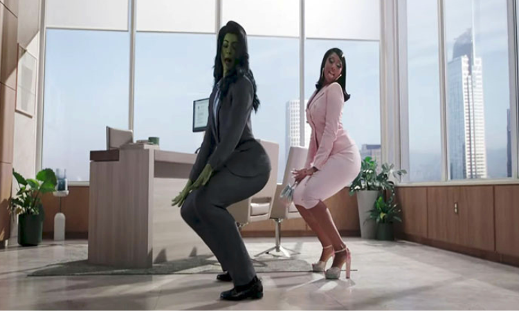Escena de Megan Thee Stallion en She Hulk