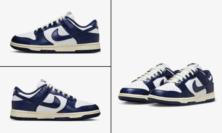 Nike Dunk Low Midnight Navy and White - Imágenes by Nike