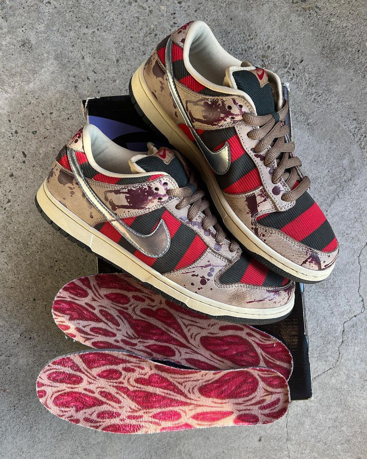 Nike SB Dunk Low Freddy Krueger la leyenda renace en Halloween 2024