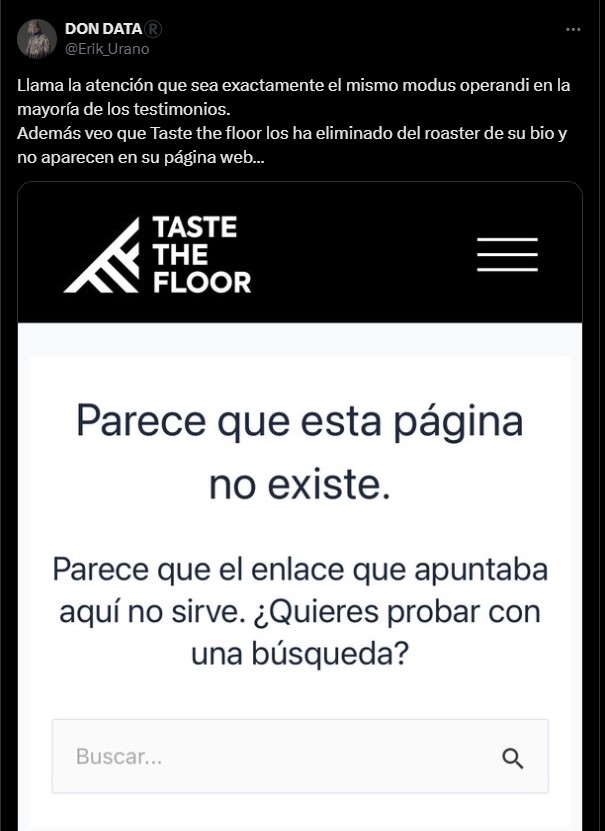 Mensaje de Erik Urano en su perfil de X.