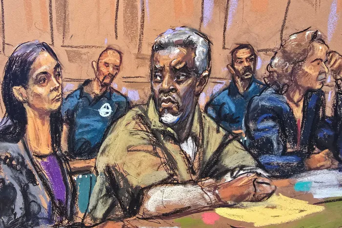 Boceto del juicio de Diddy
