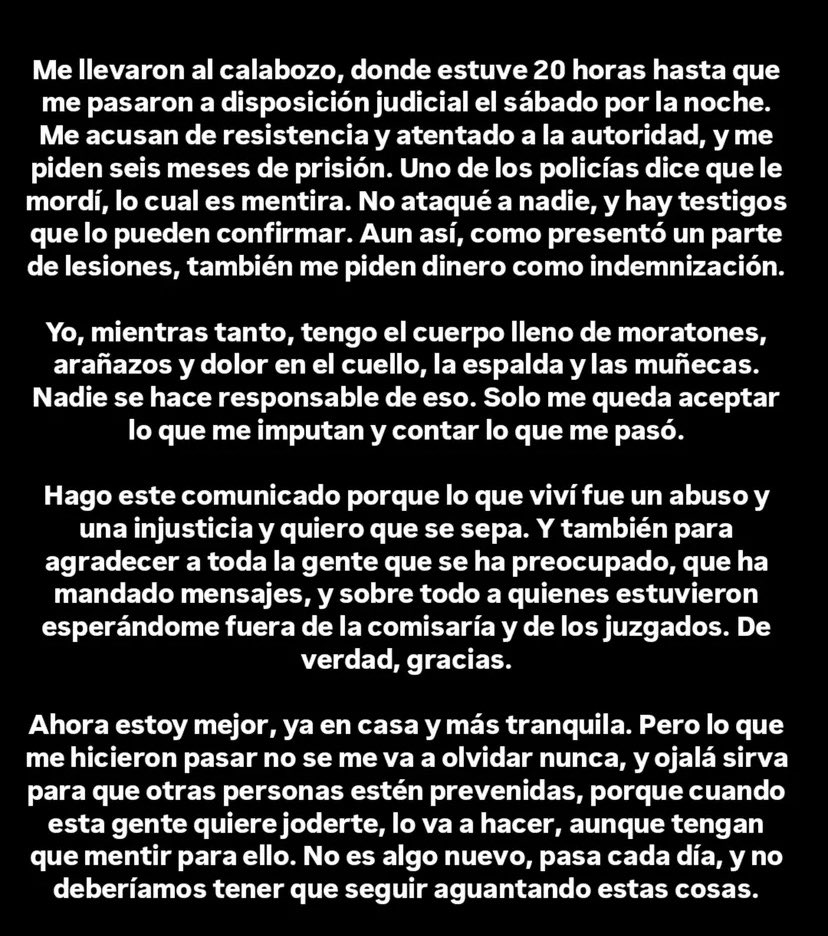 Comunicado de Faenna