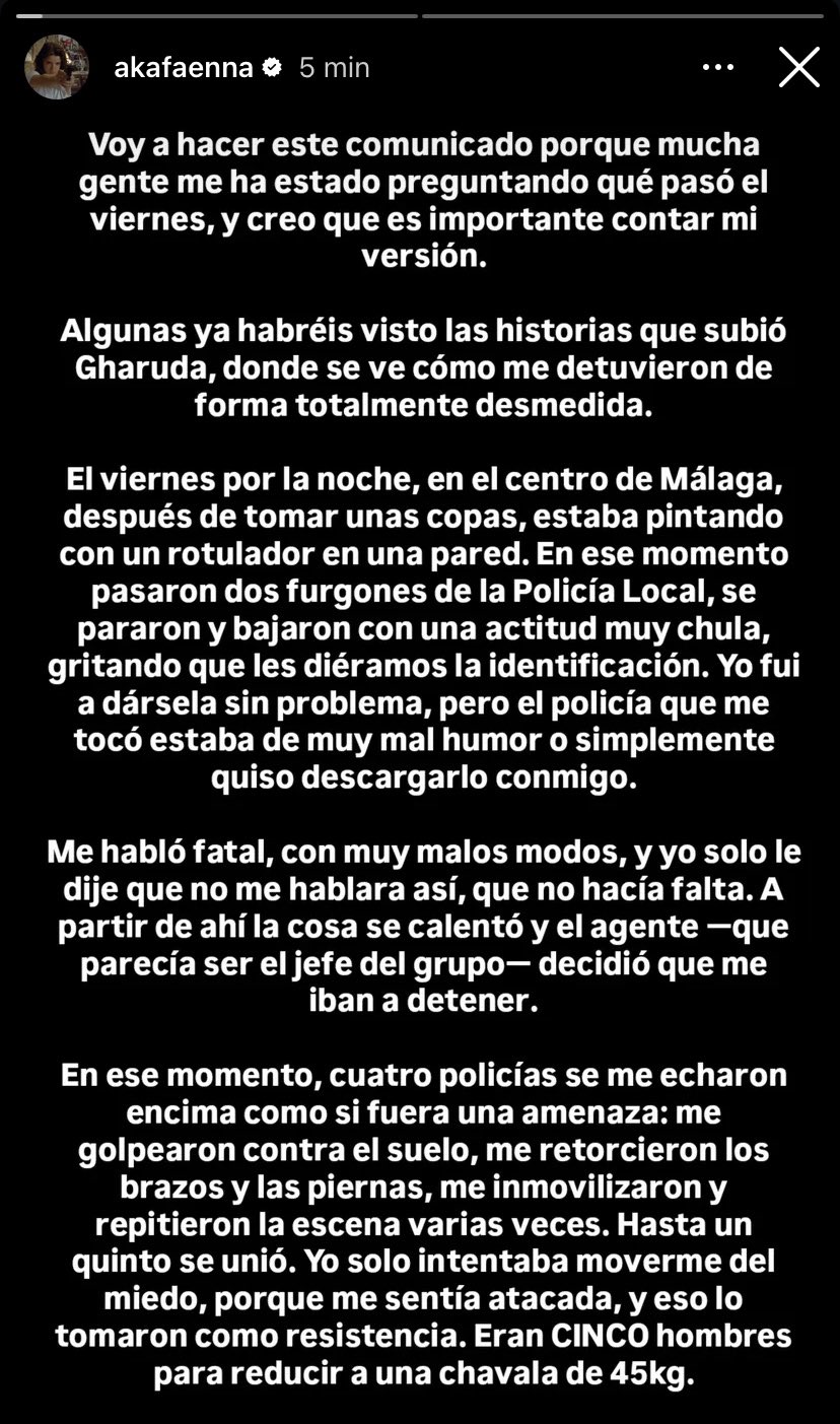 Comunicado de Faenna