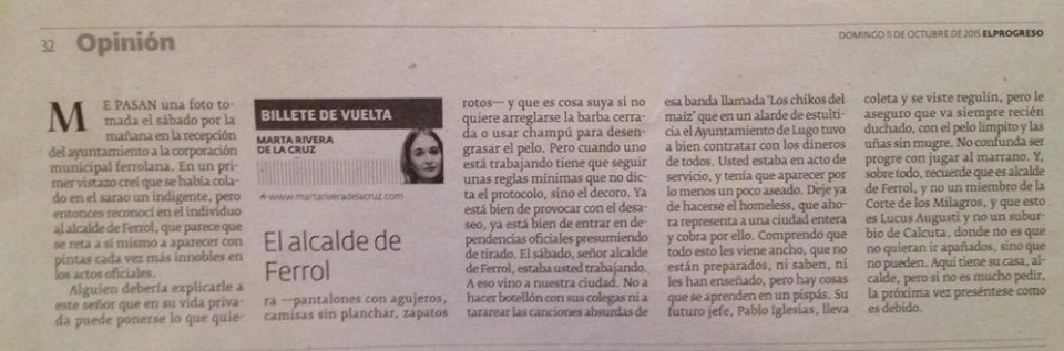 opinión